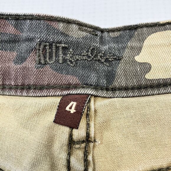 Kut from the Kloth Size 4 Camo Moto Pants Women Mia Toothpick Ankle Skinny Jeans - Picture 5 of 12